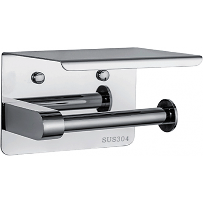 Держатель туалетной бумаги с полочкой FRAP F502