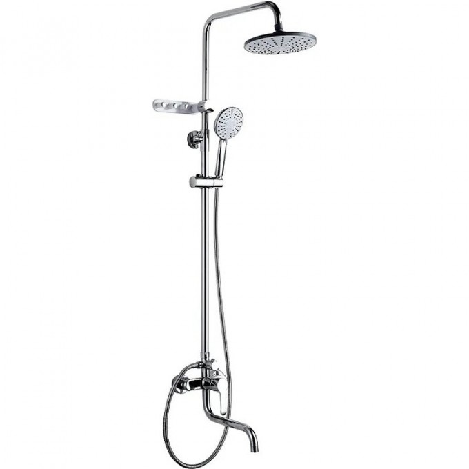 Душевая система FRAP с крючками, хром F24001