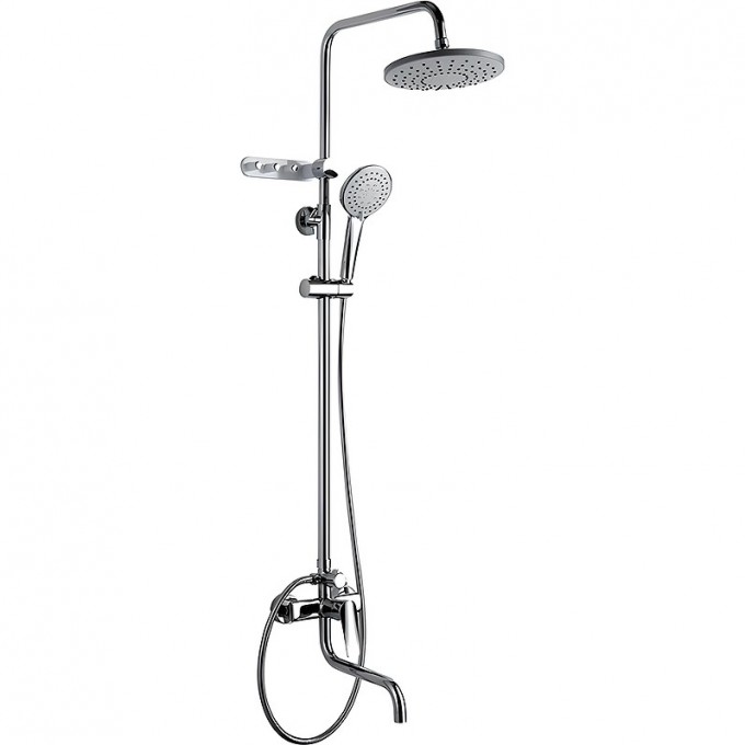 Душевая система FRAP с крючками, хром F24003
