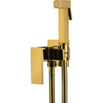 Гигиенический душ FRAP F7506-3 со смесителем, золотой