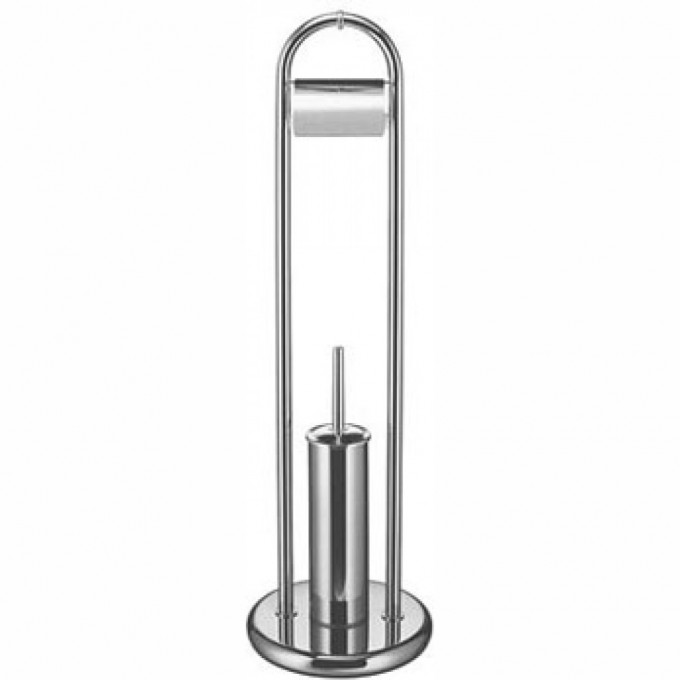 Напольный ёршик FRAP с бумагодержателем, хром F903