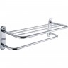 Полка FRAP с полотенцедержателем, хром F804