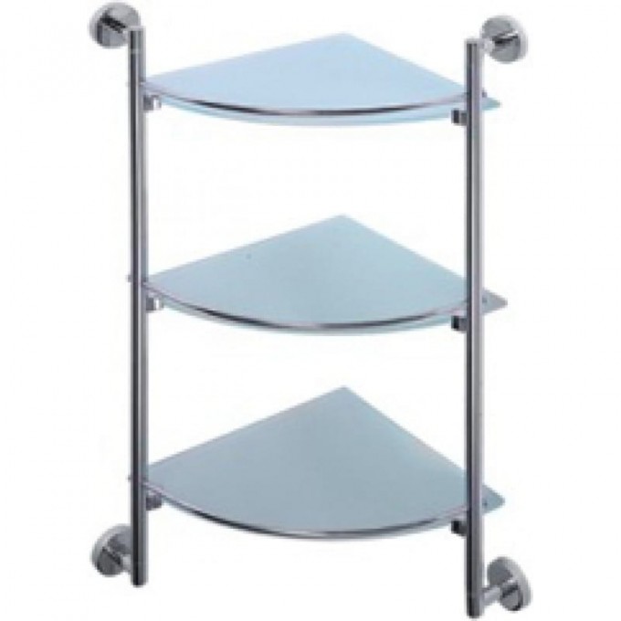 Полка стеклянная FRAP 3-ярусная угловая F1707-3