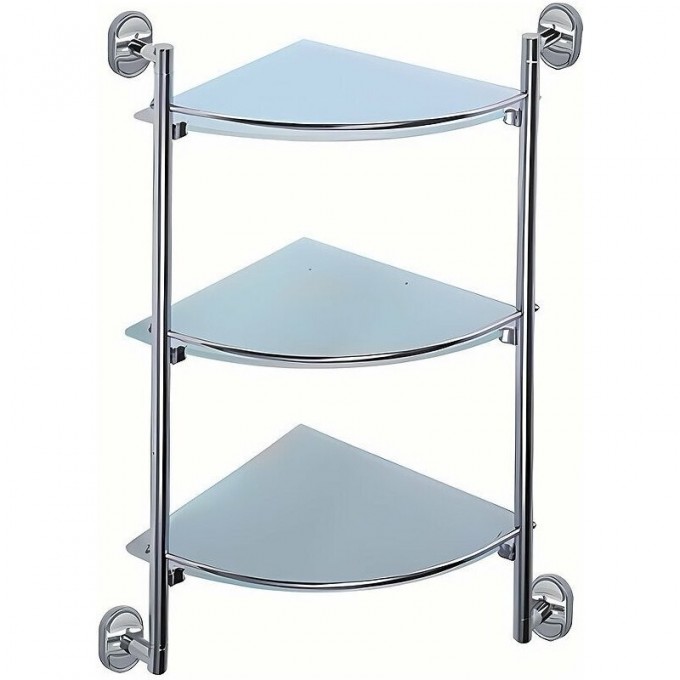 Полка стеклянная FRAP 3-ярусная угловая F1907-3
