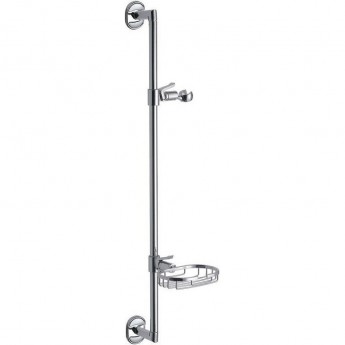 Штанга для душа FRAP F8005 с мыльницей хром
