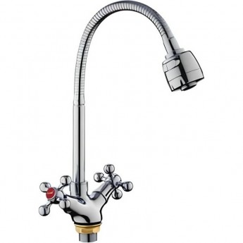 Смеситель для кухни FRAP H19 F4319 с гибким изливом хром
