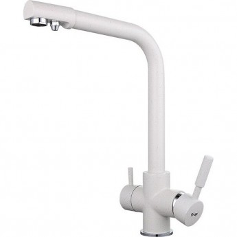 Смеситель для кухни FRAP H52 F4352-8 со встроенным фильтром (краном) под питьевую воду 35мм белый