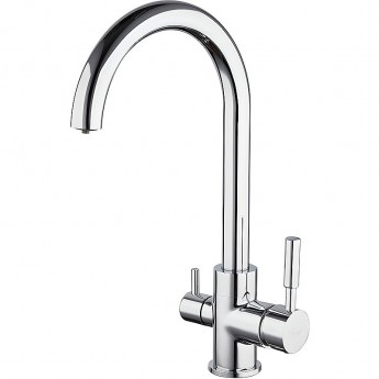 Смеситель для кухни FRAP H52 F4352 со встроенным фильтром (краном) под питьевую воду Ф35мм хром