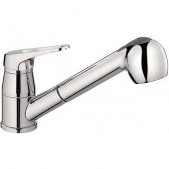 Смеситель для кухни FRAP F6013 с выдвижной лейкой хром ф35