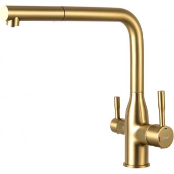 Смеситель для кухни со встроенным фильтром (краном) под питьевую воду FRAP F4396-33