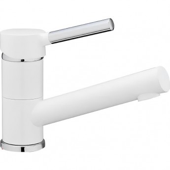 Смеситель для раковины FRAP F4544-8 белый/хром Ф35-гайка