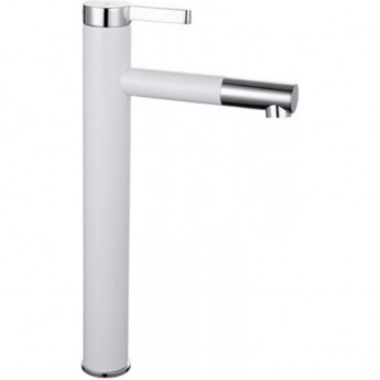 Смеситель для умывальника FRAP F1052-15 белый хром