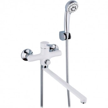 Смеситель для ванны FRAP H44-8 F2244-8 универсальный Белый Хром