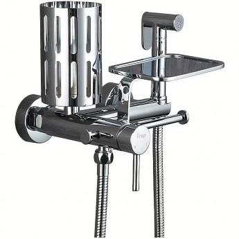 Смеситель с гигиеническим душем FRAP F7513 хром