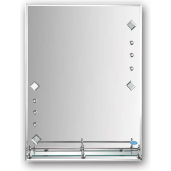 Зеркало FRAP F692 с полкой, 600х450 мм, с рисунком