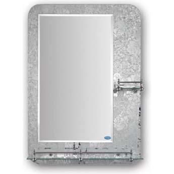 Зеркало FRAP F690 с полкой, 700х500 мм, с рисунком